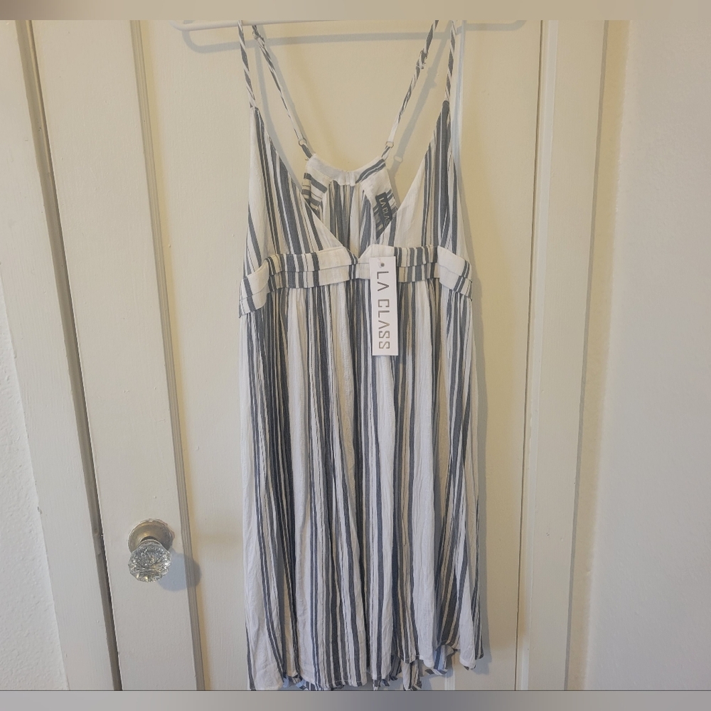 NWT LA Class Striped Coastal California Dress